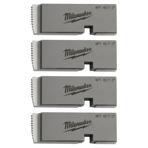 Milwaukee 48-36-1204 1"-2" HIGH SPEED NPT Universal Pipe Threading Dies