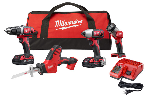 Milwaukee 2695-24CX 4-Tool Combo Kit
