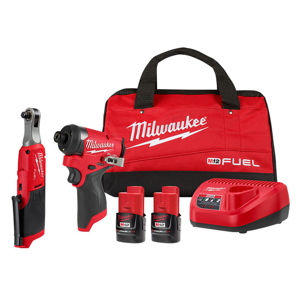 Milwaukee 3453-22HSR M12 FUEL 1/4" Impact Driver & HSR