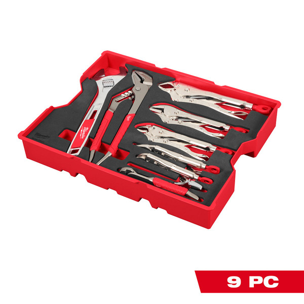 Milwaukee 48-22-0160 9pc Pliers & Wrench Set w/Foam