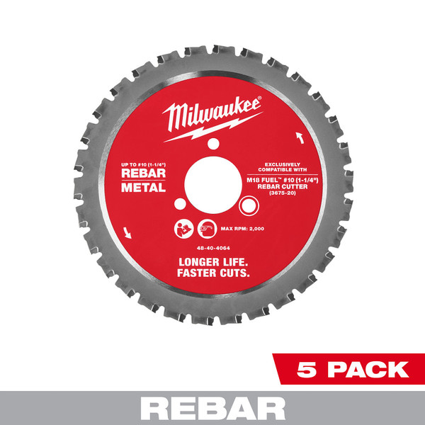 Milwaukee 48-40-4065 Milwaukee Rebar Blade 5 PK