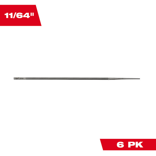 Milwaukee 49-16-2885 11/64" Round File 6pk