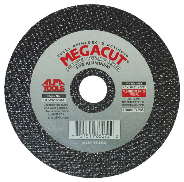 Alfa Tools COW61520 7" TY-1 Angle Grinder Wheel Metal