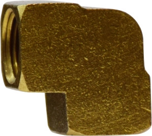 Midland Metal 28002 90 deg Elbow, 1/4 in FNPT x 1/4 in FNPT, Brass
