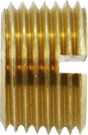 Midland Metal 28174 Slotted Head Plug, 1/8 in NPTF, 0.31 in, Brass