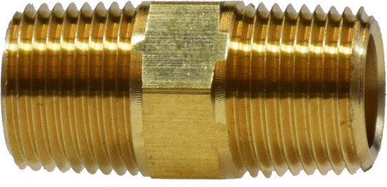 Midland Metal 28215 Long Nipple, 3/4 in MNPT x 3/4 in MNPT, 1.96 in, Brass