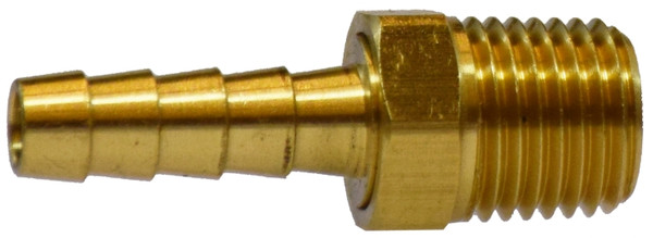 Midland Metal 32200 Swivel Adapter, 1/4 in Hose x 1/4 in Male BSPT, Brass
