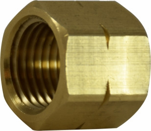 Midland Metal 30421 Left Hand Welding Hose Nut, 9/16 in, Brass