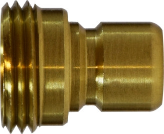 Midland Metal 30452 Male End Quick Disconnect Coupler, 3/4 in Male Garden Hose Threaded x 3/4 in, Brass