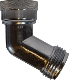 Midland Metal 30629 Garden Hose Swivel Connector, 3/4 in FGH x 3/4 in MGH, Zinc