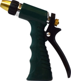 Midland Metal 30609 Adjustable Spray Nozzle, 3/4 in Female Garden Hose, Zinc
