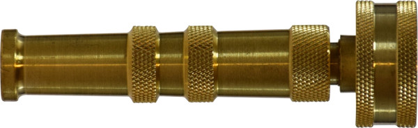 Midland Metal 30638 Crossed Pattern Nozzle, 3/4 in Female Garden Hose Threaded, Brass