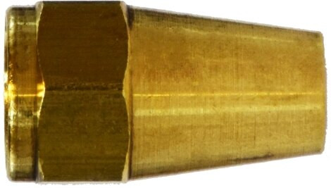 Midland Metal 10003L Long Rod Nut, SAE 45 Deg Flare, 1/4 Lp Long Rod Nut, Brass Fittings