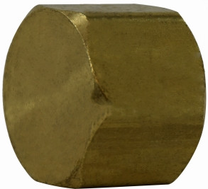 Midland Metal 35186 Cap, 15/16 in SAE 45 deg Flared, Brass