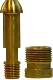 Midland Metal 34022 Tailpiece and Nut Assemblies, POL Fittings, Pol Tlpc & Nut Assb 34011-016, Brass Fittings