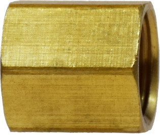 Midland Metal 12023 Hex Internal Union, 3/16 in Inverted Flared x 3/16 in Inverted Flared, Brass