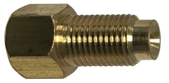 Midland Metal 12205 Master Cylinder Connectors, Inverted Flare, M10x1.0 Male x 3/8-24 Female Adptr, Brass Fittings