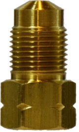 Midland Metal 12327 Adapter, 3/16 in Tube OD x M12 Bubble Male Threaded, Brass