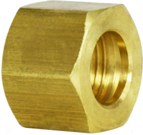 Midland Metal 18040 Hex Nut, 5/8 in Compression, Brass