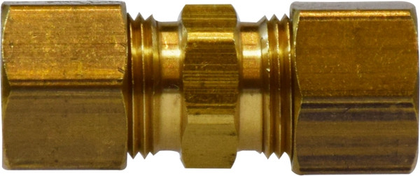 Midland Metal 18062 Union, 1/8 in Compression x 1/8 in Compression, Brass