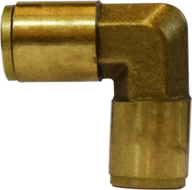 Midland Metal 20152 90 deg Union Elbow, 1/4 in Tube OD x 1/4 in Tube OD, Brass