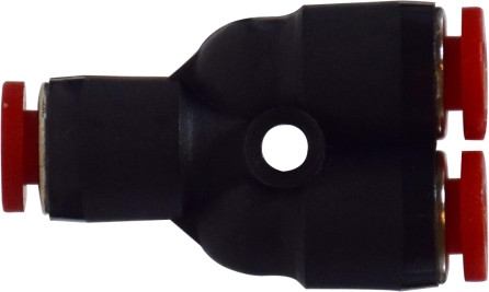 Midland Metal 20814 Union Wye Adapter, 6 mm Push-In Tube x 6 mm Push-In Tube x 6 mm Push-In Tube, Composite
