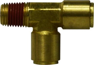 Midland Metal 710608 Run Tee, 3/8 in Tube OD x 1/2 in MIP x 3/8 in Tube OD, Brass