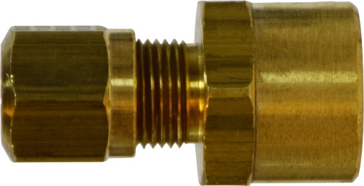 Midland Metal 38064 Adapter, 3/8 in Tube OD x 3/8 in FNPTF, Brass