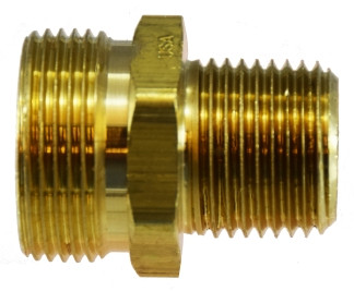 Midland Metal 38371 Adapter, 1/2 in Male ABS x 1/2 in Male Pipe, Brass