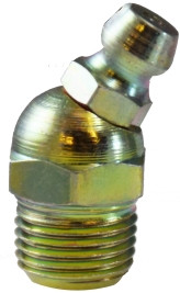 Midland Metal 36114 30 deg Ball Check, 30 deg, 1/8-27 Thread, MNPTF Thread, 0.437 in Hex, Steel, 0.9 in OAL