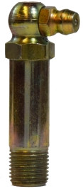 Midland Metal 36120 90 deg Ball Check, 90 deg, 1/8-27 Thread, NPTF Tapered Thread, 0.437 in Hex, Steel, 0.84 in OAL