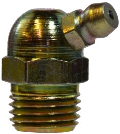 Midland Metal 36132 65 deg Ball Check, 65 deg, 1/4-18 Thread, MNPTF Thread, 0.56 in Hex, Steel, 0.34 in OAL