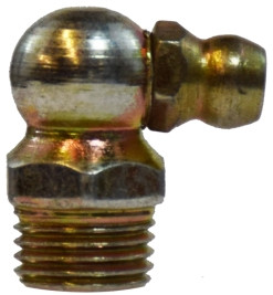 Midland Metal 36184 90 deg Ball Check, 90 deg, M10 x 1 Thread, Metric Thread, 11 mm Hex, Steel, 18 mm OAL