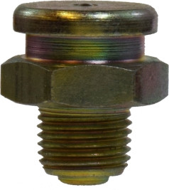 Midland Metal 36200 Ball Check, 1/8-27 Thread, PTF Thread, 5/8 in Hex, Steel, 3/4 in OAL