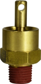 Midland Metal 39600 Air Tank Drain Pull Valve, 1/4 in Nominal Pipe, MPT Connection, Brass Body