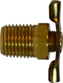 Midland Metal 46075 Drain Cock, 1/4 in Nominal Pipe, MIP, Brass Body