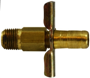 Midland Metal 46079 Drain Cock, 1/8 in Nominal Pipe, MIP, Brass Body