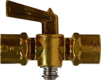 Midland Metal 46153 Shut-Off Cock, 3/8 in Nominal, FIP, Forged Brass Body