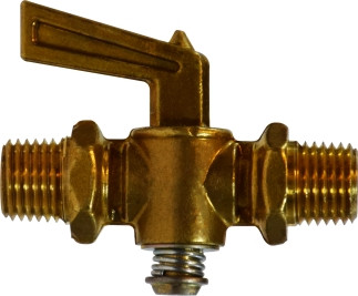 Midland Metal 46167 Shut-Off Cock, 3/8 in Nominal, MIP, Forged Brass Body