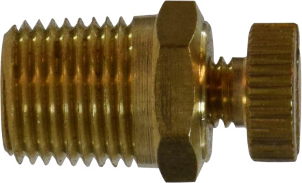 Midland Metal 46048 Multi-Purpose Air Vent Needle Valve, 1/8 in Nominal, MIP, 150 psi Pressure
