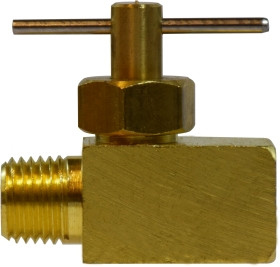 Midland Metal 46061 Needle Valve, 1/4 x 1/4 in Nominal, MIP x FIP, 150 psi Pressure, -45 to 250 deg F