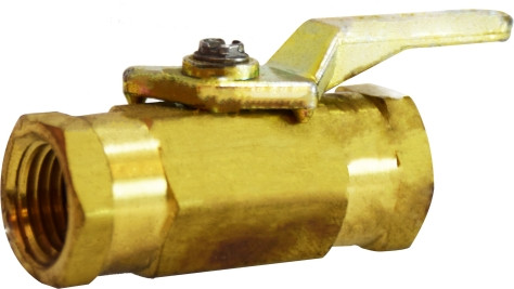 Midland Metal 46440 Miniature Ball Valve, 1/4 in Nominal, FNPT x FNPT, 2 -Port/Way, 250 psi Pressure