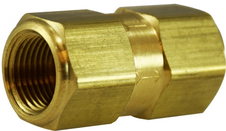 Midland Metal 46510 High Pressure Check Valve, 1/4 in Nominal, FIP x FIP, Brass Body, Import