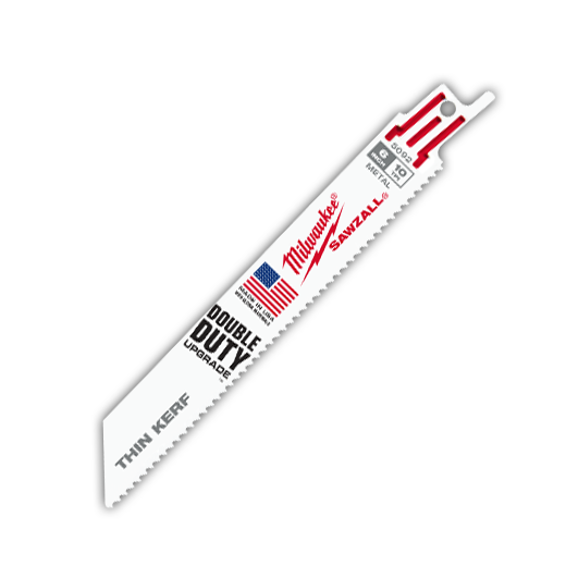 Milwaukee 48-01-7092 6 in. 10 TPI Thin Kerf SAWZALL Blades-Bulk 100