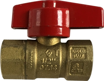 Midland Metal 943213 Gas Ball Valve, 3/4 in Nominal, FNPT x FNPT, 600 psi Pressure, Forged Brass Body