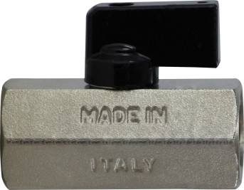 Midland Metal 46923I Miniature Ball Valve, 3/8 in Nominal, FPT x FPT, 235 psi Pressure, 32 to 176 deg F
