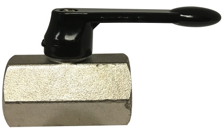 Midland Metal 46934L Mini Ball Valve, 1/8 in Nominal, FNPT x FNPT, 450 psi Pressure, 32 to 176 deg F