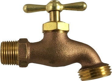 Midland Metal 942170 Hose Bibb Valve, 1/2 in Nominal, MIP x GHT Connection