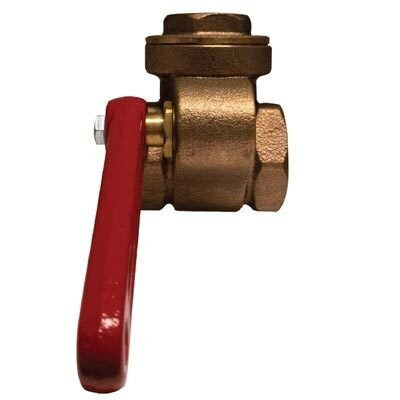 Midland Metal 941140 Quick Opening Gate Valve, 3 in Nominal, Threaded, 200 psi WOG Pressure, Brass Body