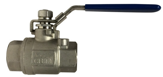 Midland Metal 949176 2-Piece Ball Valve, 1-1/4 in Nominal, FPT x FPT, 2000 psi Pressure